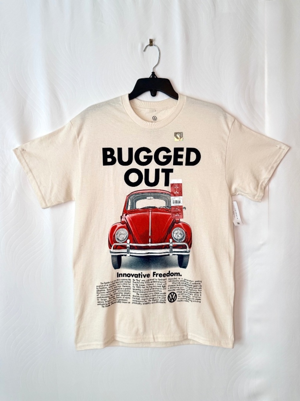 Volkswagen Bug, Graphic Tee, Natural, M